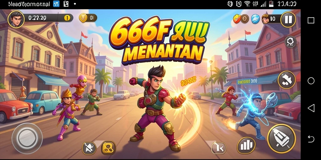 Tampilan gameplay <strong>666FF</strong> yang penuh aksi dan seru.