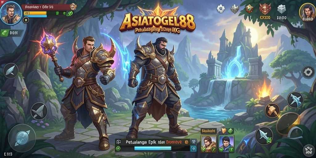 Screenshot gameplay ASIATOGEL88 yang menampakkan pertarungan epik.