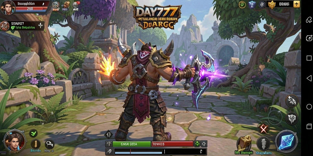 Tampilan gameplay seru dalam dunia fantasi ARPG.