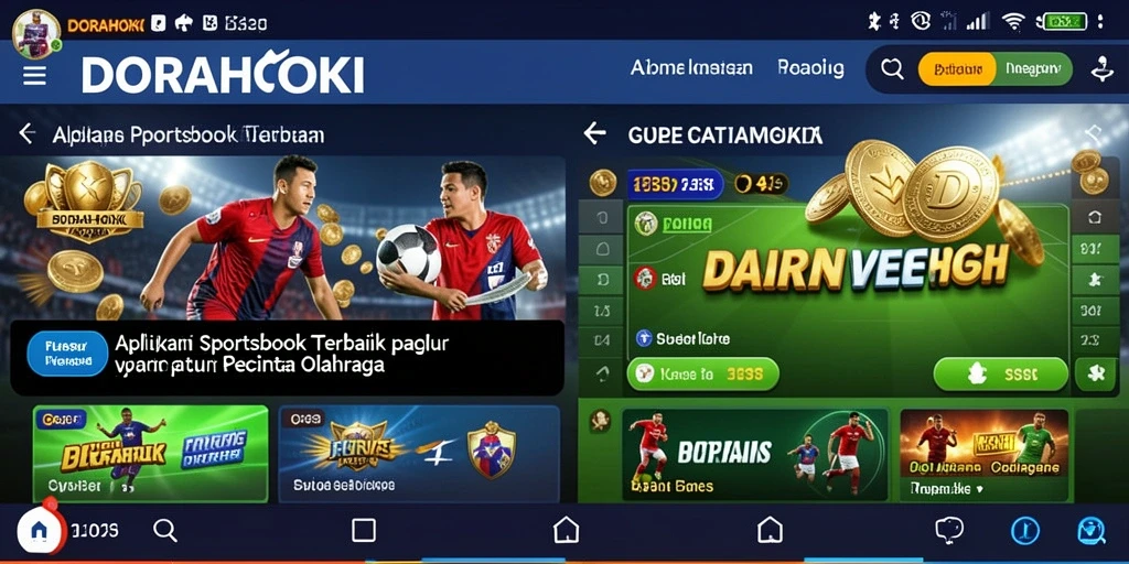 Tampilan gameplay Sportsbook yang menarik dan interaktif di DORAHOKI.