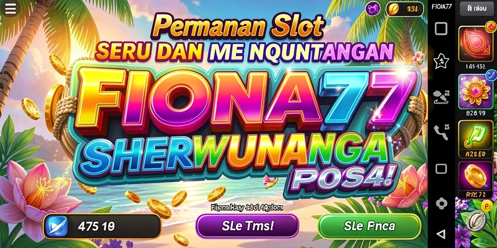 Tampilan gameplay FIONA77 dengan grafis slot yang menarik.