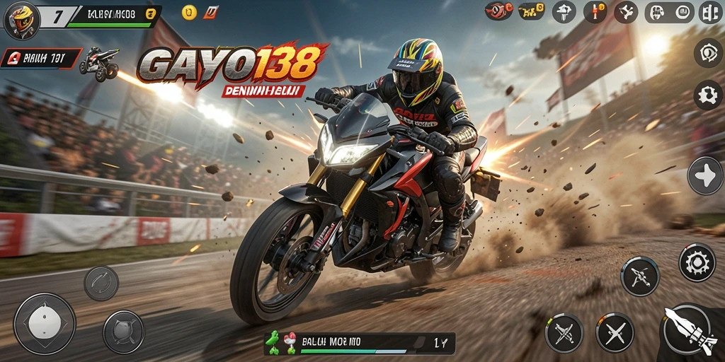 GAYO138 menampilkan balapan motor yang mendebarkan dan menakjubkan.