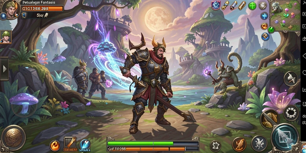 Tangkapan layar dari gameplay <strong>GIFTRP288</strong> menampilkan aksi pertarungan yang mendebarkan.