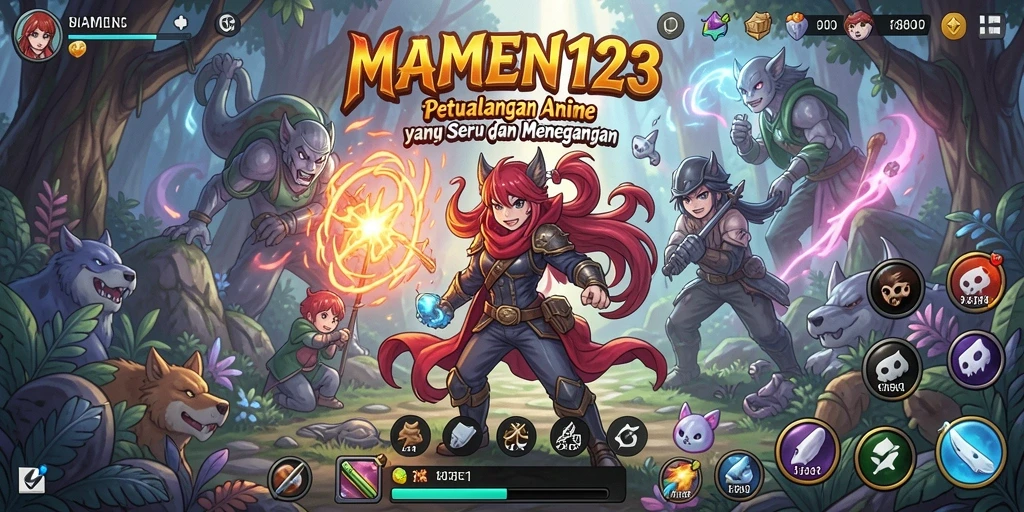 Gameplay seru dan karakter anime yang menarik di MAMEN123.