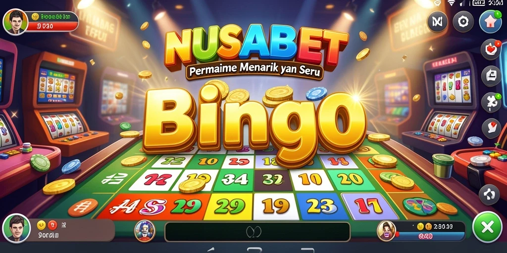 Tampilan gameplay NUSABET yang penuh warna dan interaktif.