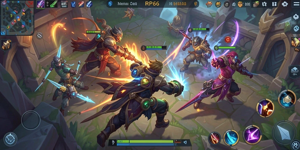 Pengalaman seru bermain RP66 dengan grafis menawan dan strategi MOBA.
