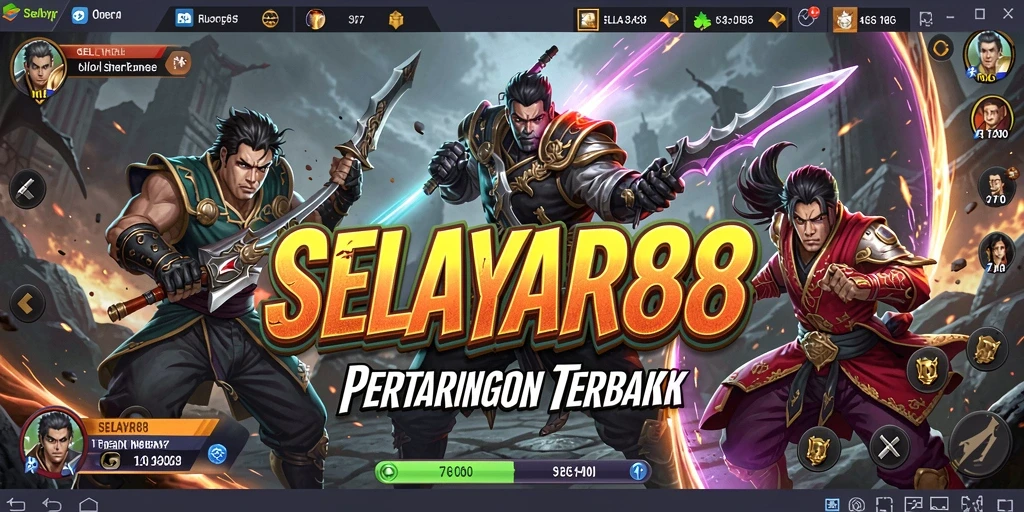Tampilan aksi seru dalam game Fighting SELAYAR88.