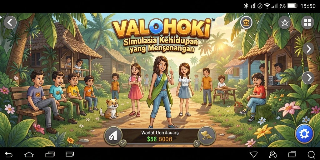 Screenshot utama VALOHOKI menampilkan gameplay simulation yang seru dan interaktif.
