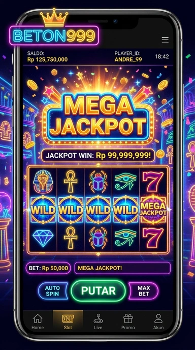 Screenshot fitur kategori aplikasi dalam beton999 yang lengkap.